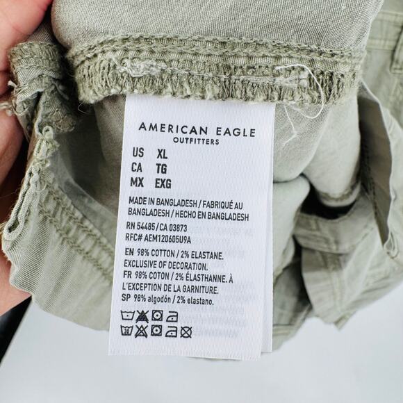 American Eagle Utility Shirt Dress Green Sleeveless Size XL NWT Missing Belt - Picture 5 of 6